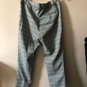 H&M Plaid Slightly Cropped Pants
